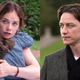 Ruth Wilson (left) in a scene from The Affair, and James McAvoy from his X-Men debut.